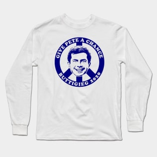 give pete a chance buttigieg Long Sleeve T-Shirt